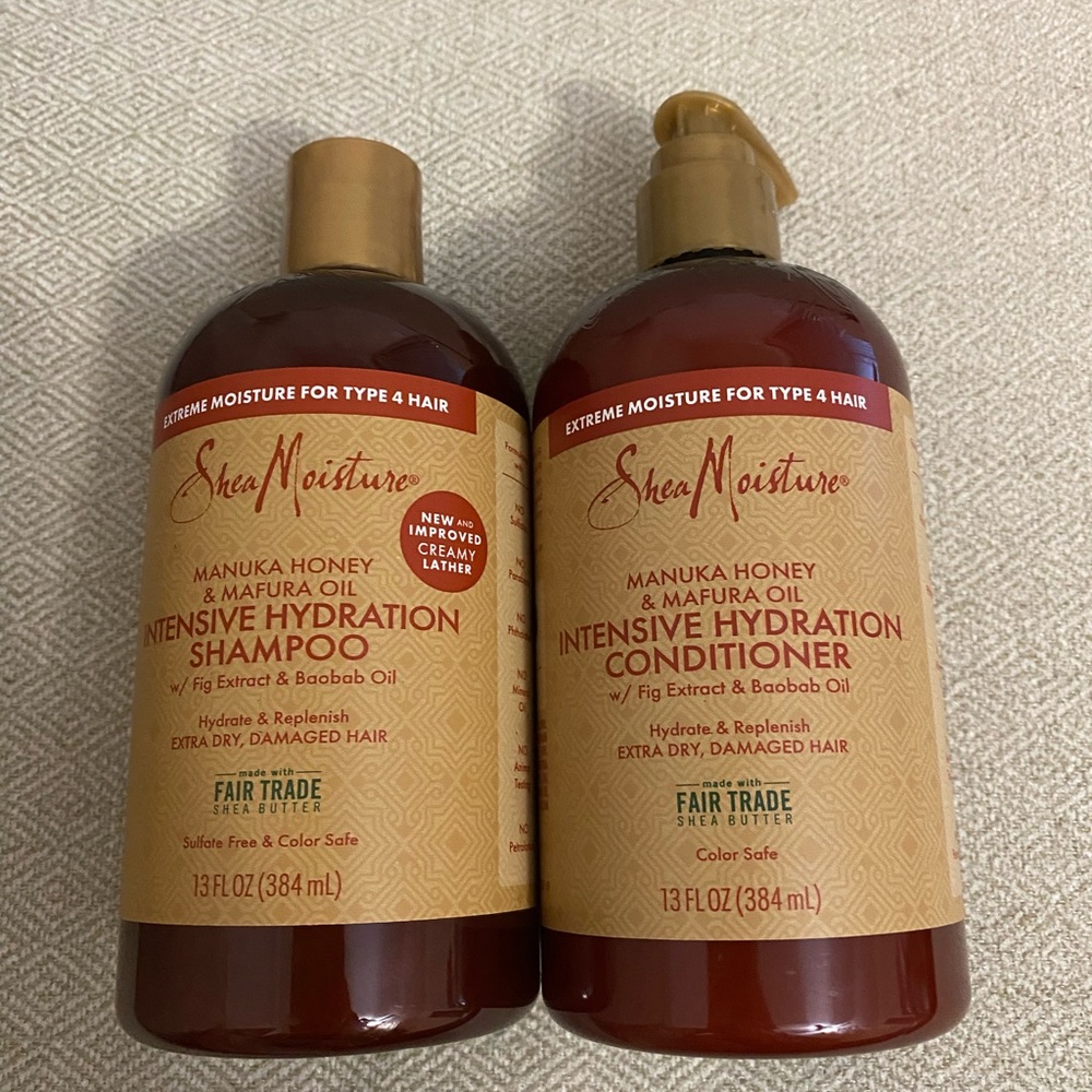NEW Shea Moisture Intensive Hydration Shampoo & Conditioner Set